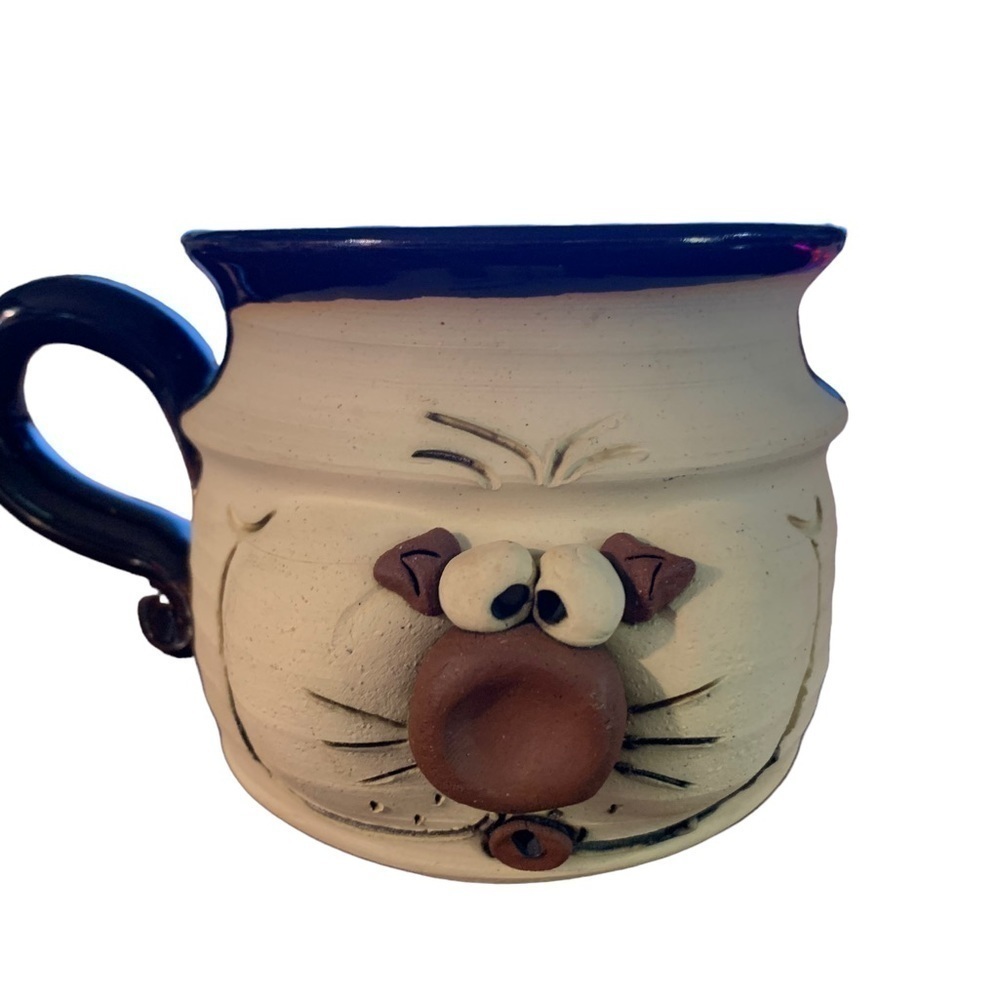 Tiegland Bradford Ceramic Funny Face "Cat" Mug